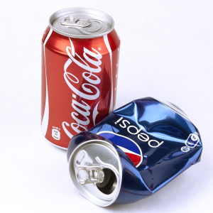 Coca-cola And Pepsi Cans